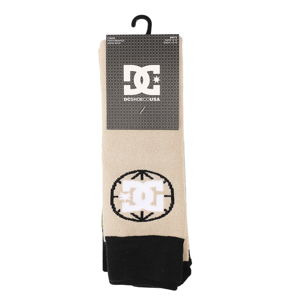 Performance Sock 2-Pack - Beige/Green | DC Shoes