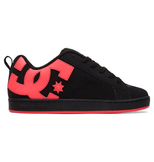 Women's Court Graffik Shoes - Black/Hot Pink | DC Shoes