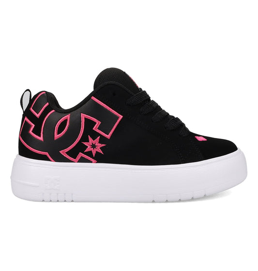 Women's Court Graffik Platform Shoes - Black/Pink/White | DC Shoes
