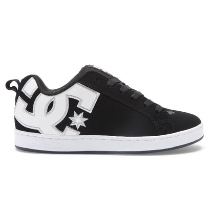 Women's Court Graffik Shoes - Black/White Stencil | DC Shoes