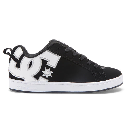 Women's Court Graffik Shoes - Black/White Stencil | DC Shoes