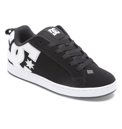 Women's Court Graffik Shoes - Black/White Stencil | DC Shoes