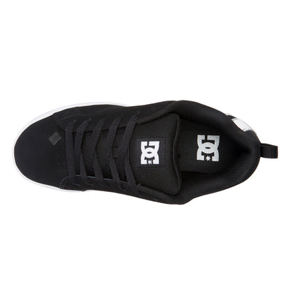 Women's Court Graffik Shoes - Black/White Stencil | DC Shoes