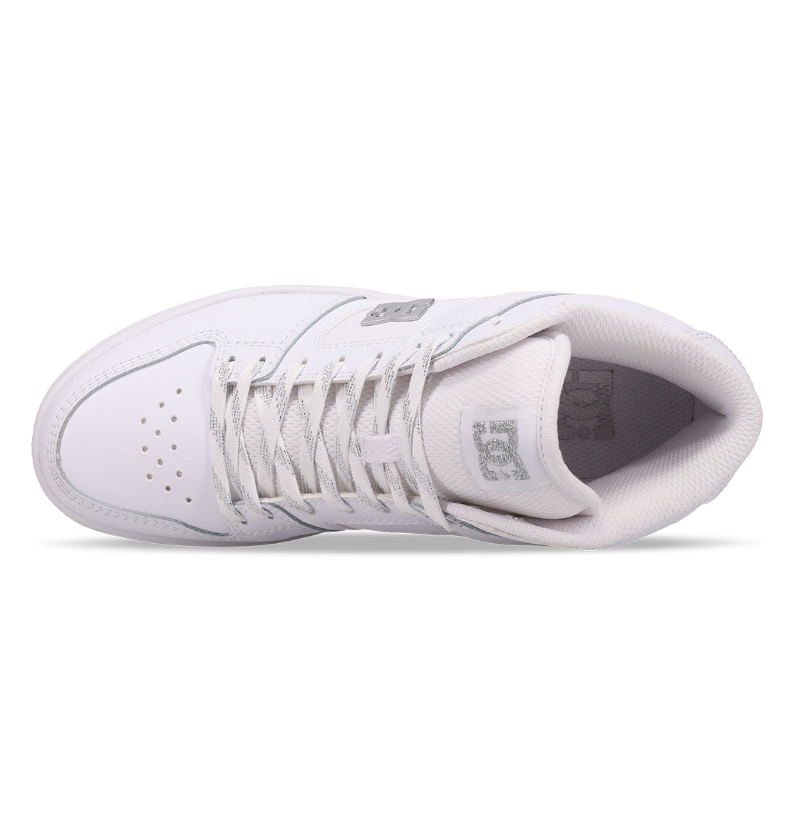 Women's Manteca 4 Hi High-Top Shoes - Mid Wht/Wht/Slv White Silver | DC Shoes