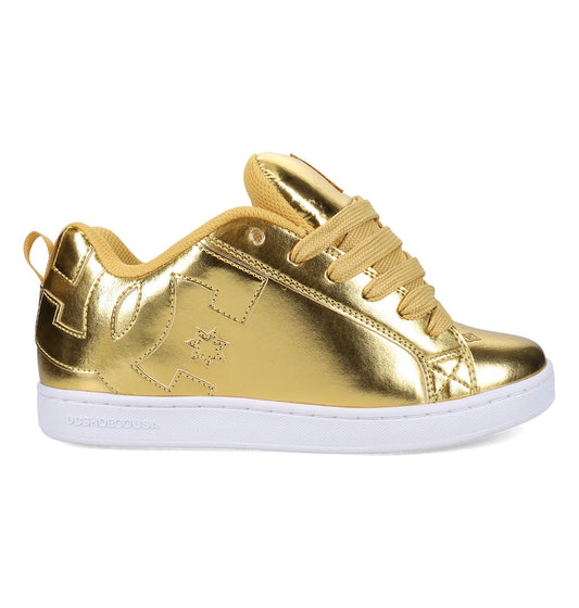 Women's Court Graffik Shoes - Gold/Gold | DC Shoes