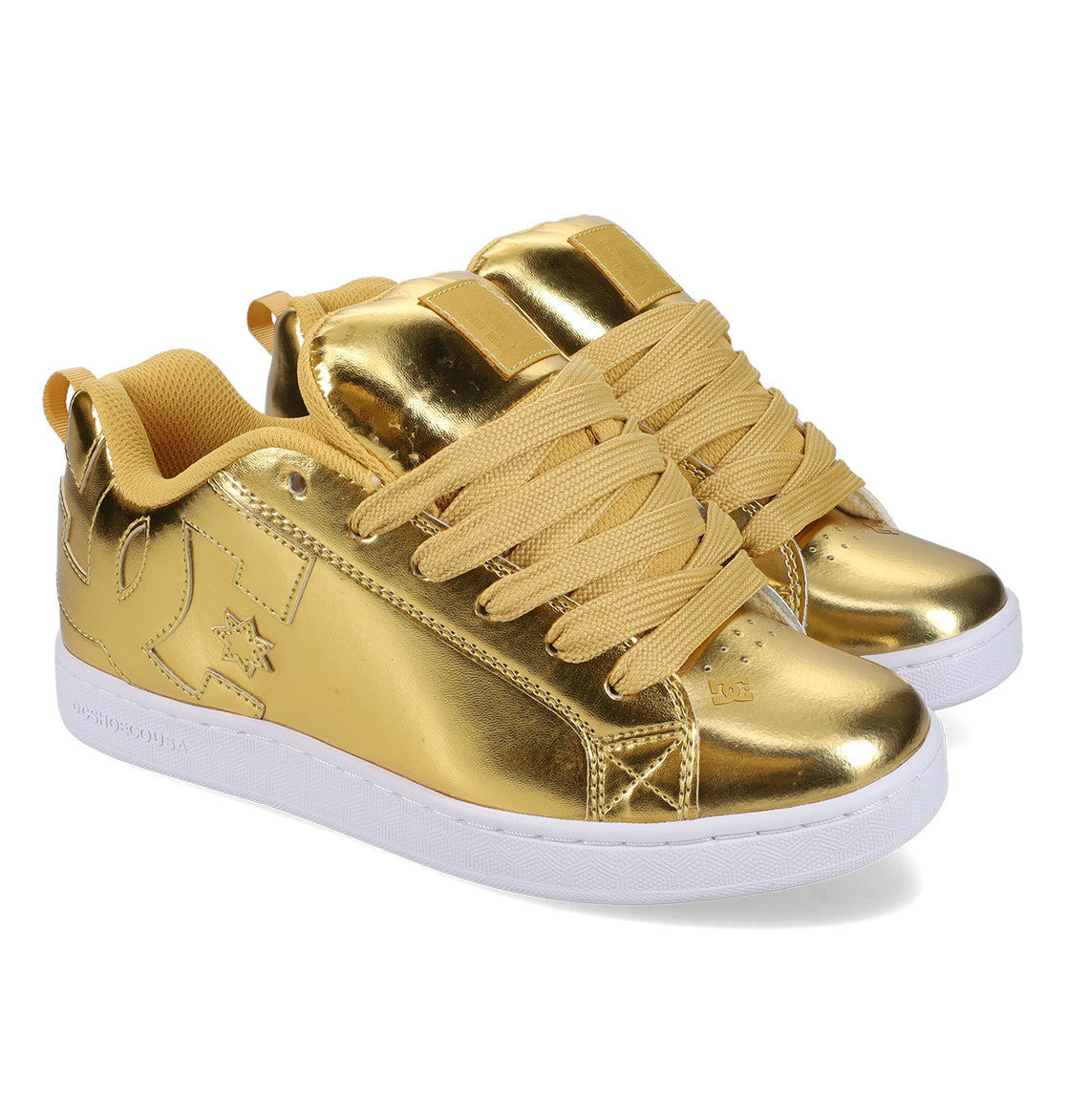 Women's Court Graffik Shoes - Gold/Gold | DC Shoes