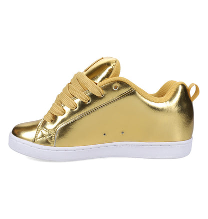 Women's Court Graffik Shoes - Gold/Gold | DC Shoes