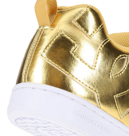 Women's Court Graffik Shoes - Gold/Gold | DC Shoes