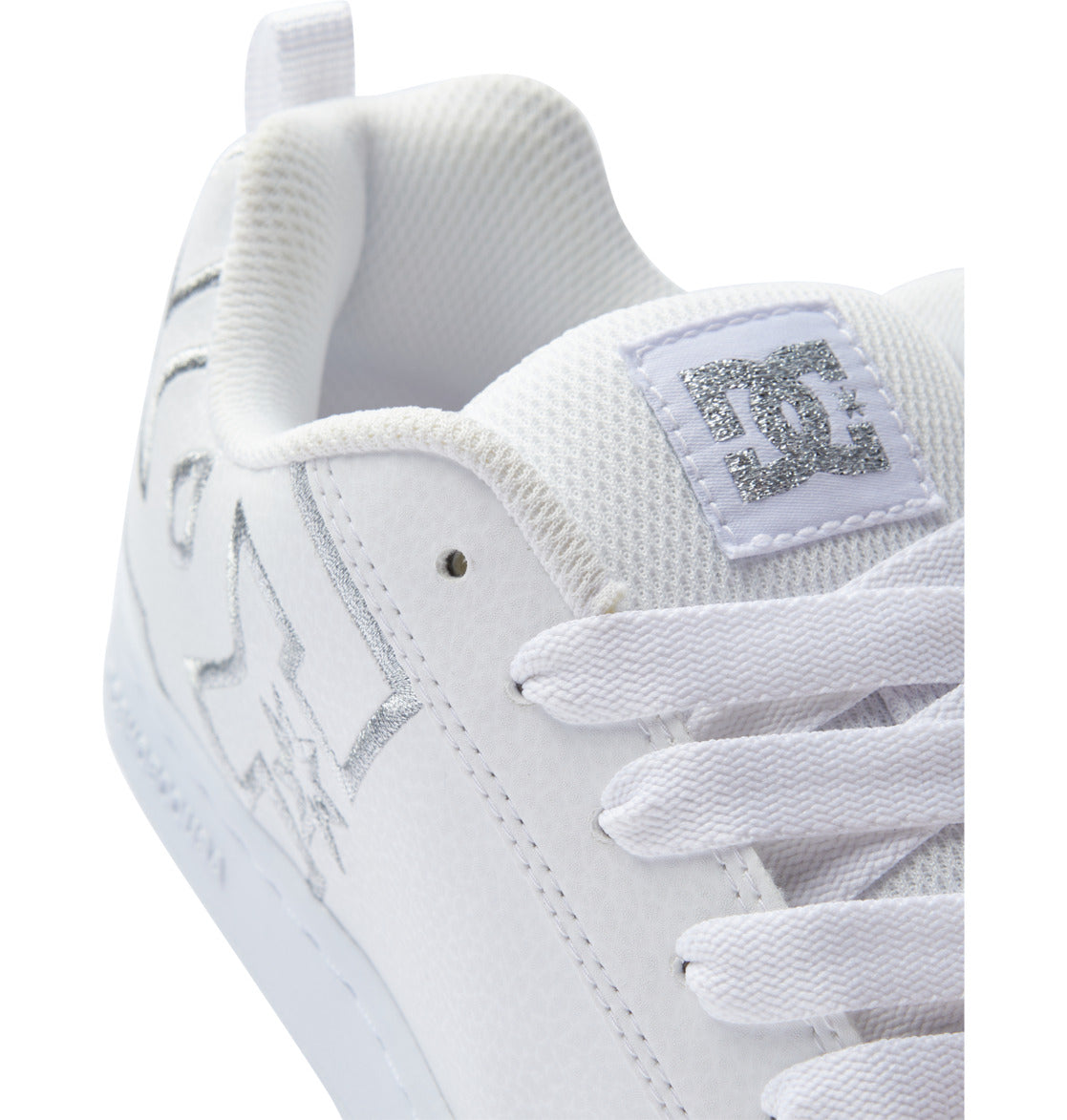 Women's Court Graffik Shoes - White/M Silver | DC Shoes