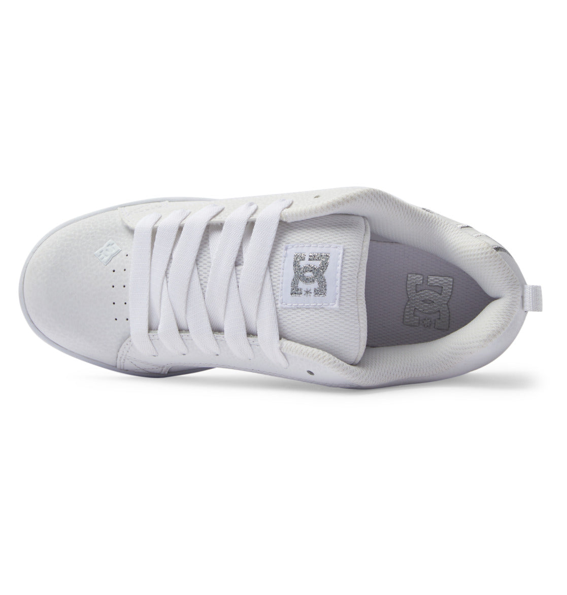 Women's Court Graffik Shoes - White/M Silver | DC Shoes