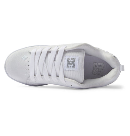 Women's Court Graffik Shoes - White/M Silver | DC Shoes