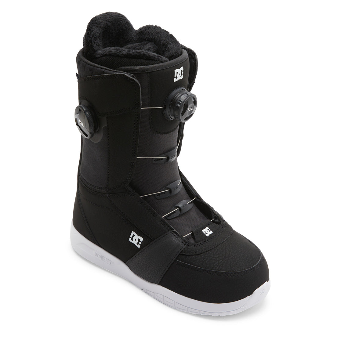 Women's Lotus BOA® Snowboard Boots - Black/White/Black | DC Shoes