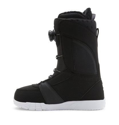 Women's Lotus BOA® Snowboard Boots - Black/White/Black | DC Shoes