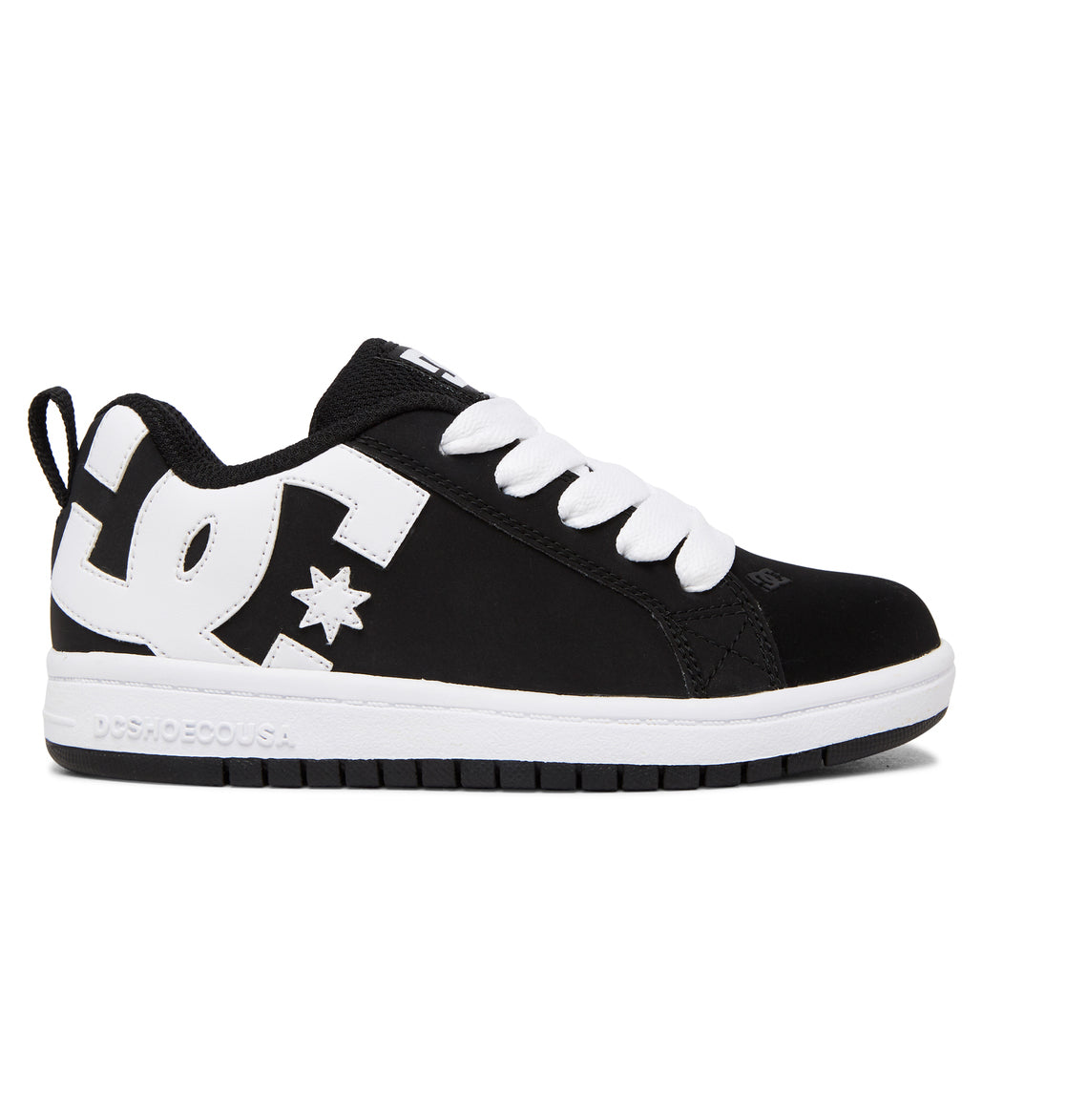 Kids' Court Graffik Shoes - Black/White | DC Shoes