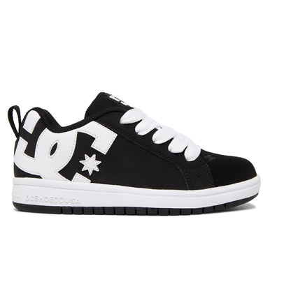 Kids' Court Graffik Shoes - Black/White | DC Shoes