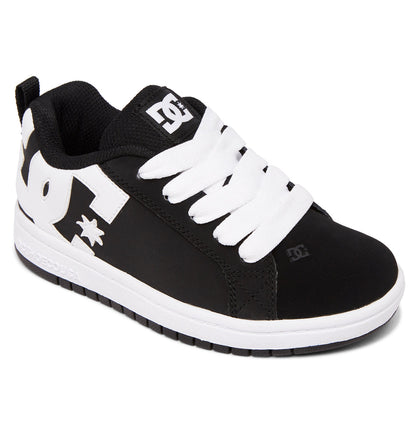 Kids' Court Graffik Shoes - Black/White | DC Shoes