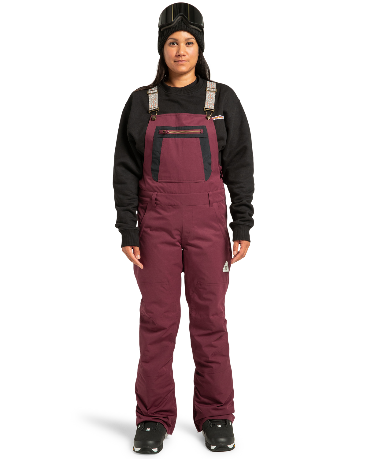 Women's Crusade Shell Bib - Windsor Wine | DC Shoes
