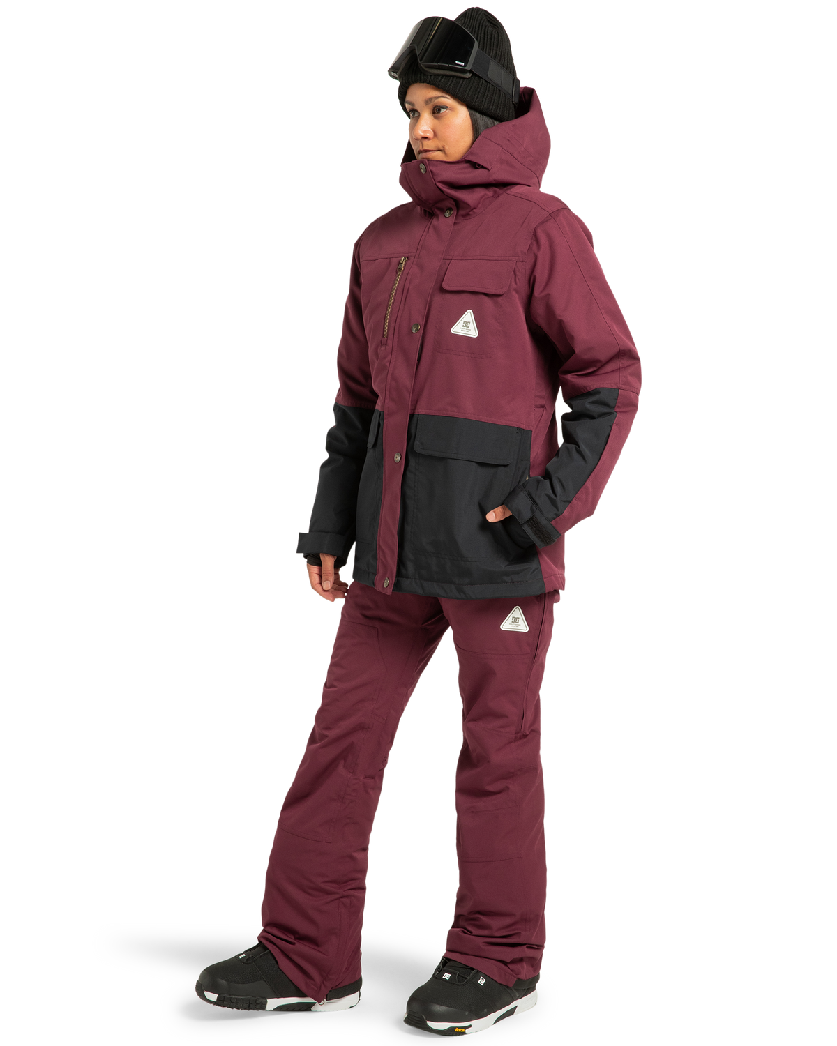 Women's Crusade Shell Bib - Windsor Wine | DC Shoes