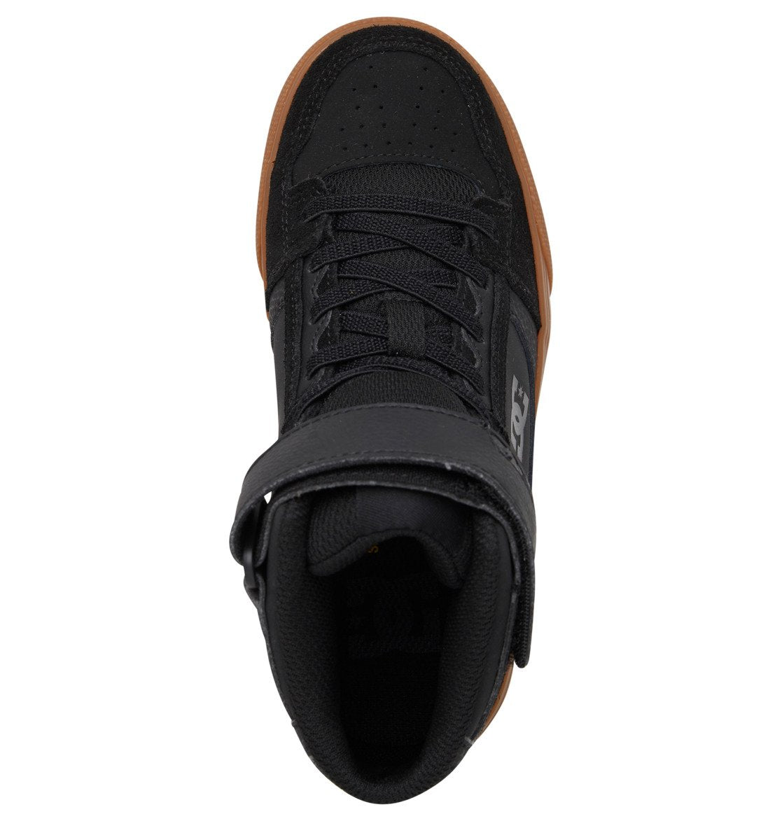 Kids' Pure High Elastic Lace High-Top Shoes - Black/Gum | DC Shoes