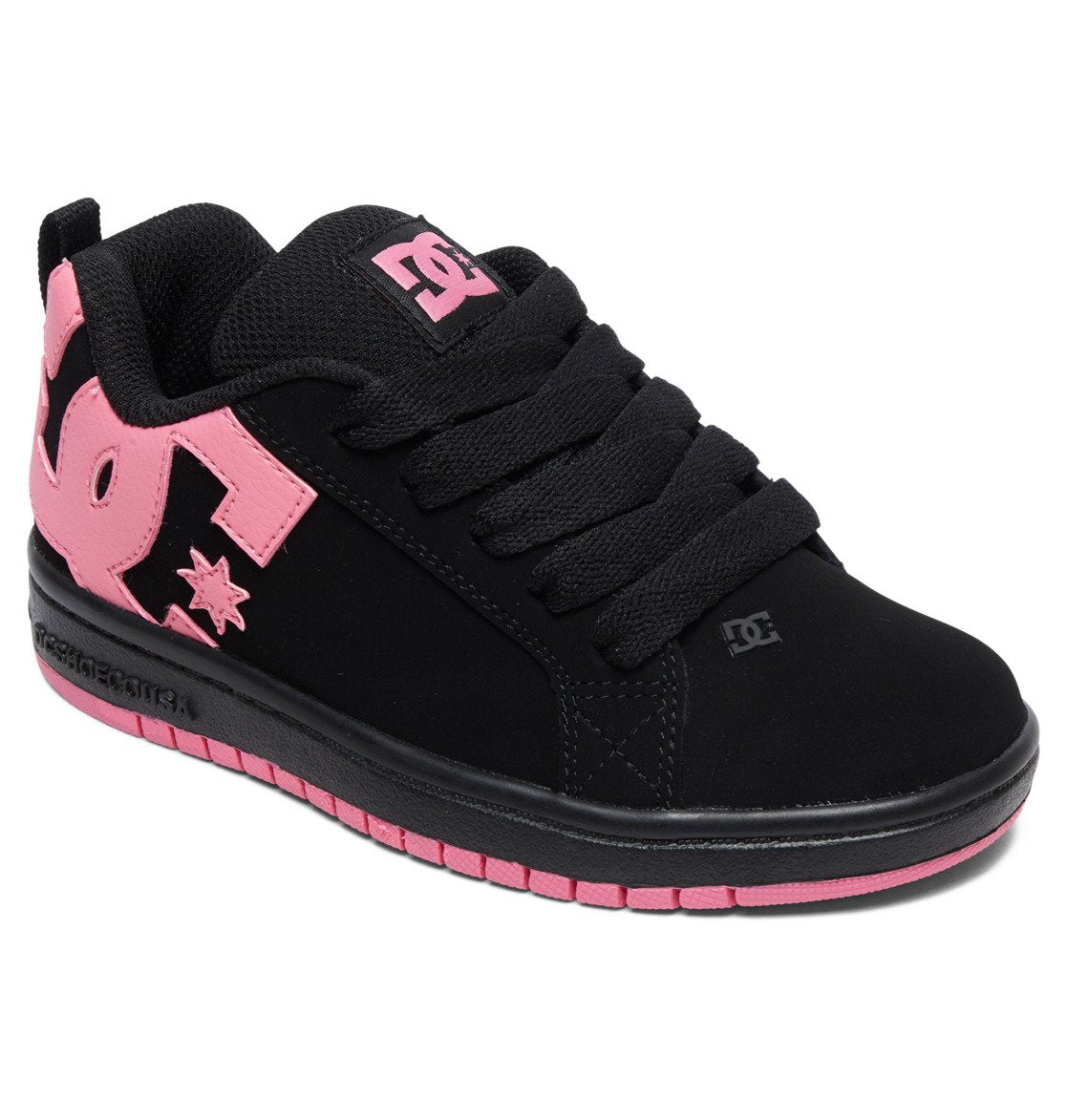 Kids' Court Graffik Shoes - Black/Pink | DC Shoes