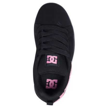 Kids' Court Graffik Shoes - Black/Pink | DC Shoes