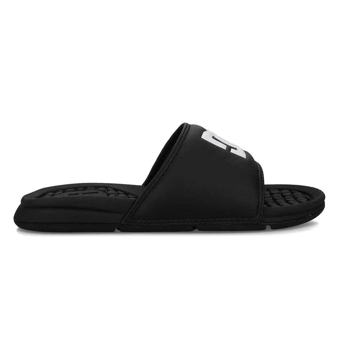 Kids' Bolsa Slides - Black/White | DC Shoes