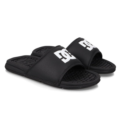 Kids' Bolsa Slides - Black/White | DC Shoes