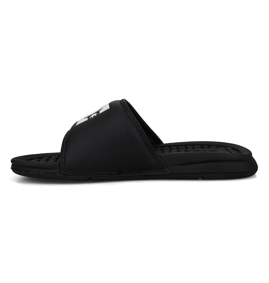 Kids' Bolsa Slides - Black/White | DC Shoes
