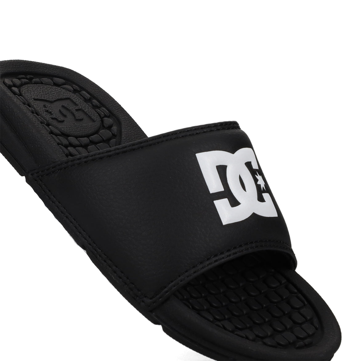 Kids' Bolsa Slides - Black/White | DC Shoes