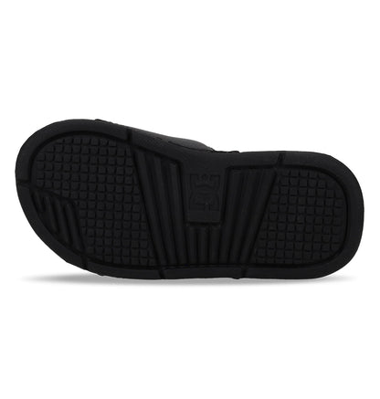 Kids' Bolsa Slides - Black/White | DC Shoes