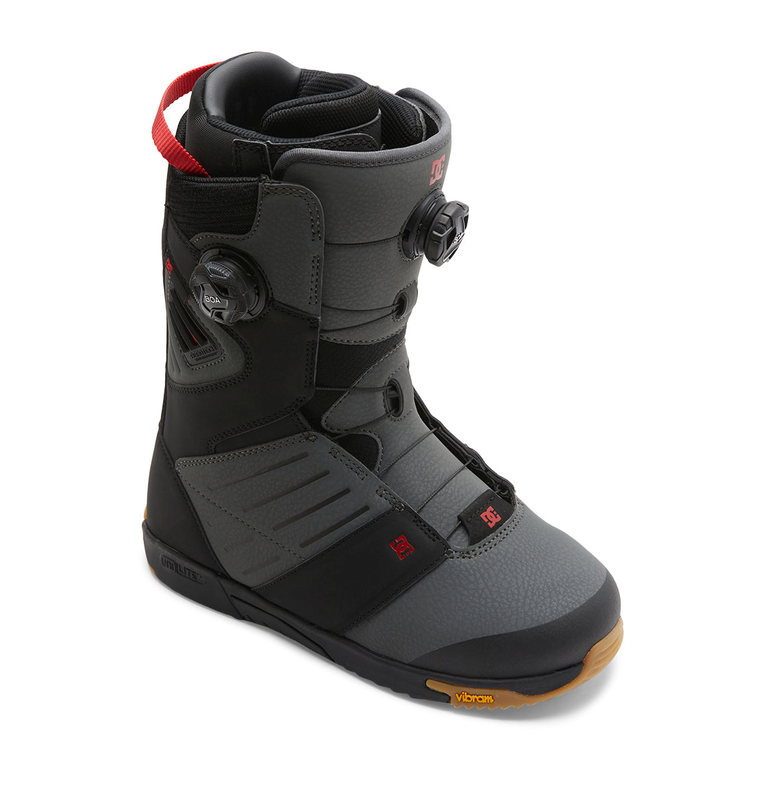 Men's Judge BOA® Snowboard Boots - Black/Grey/Red | DC Shoes