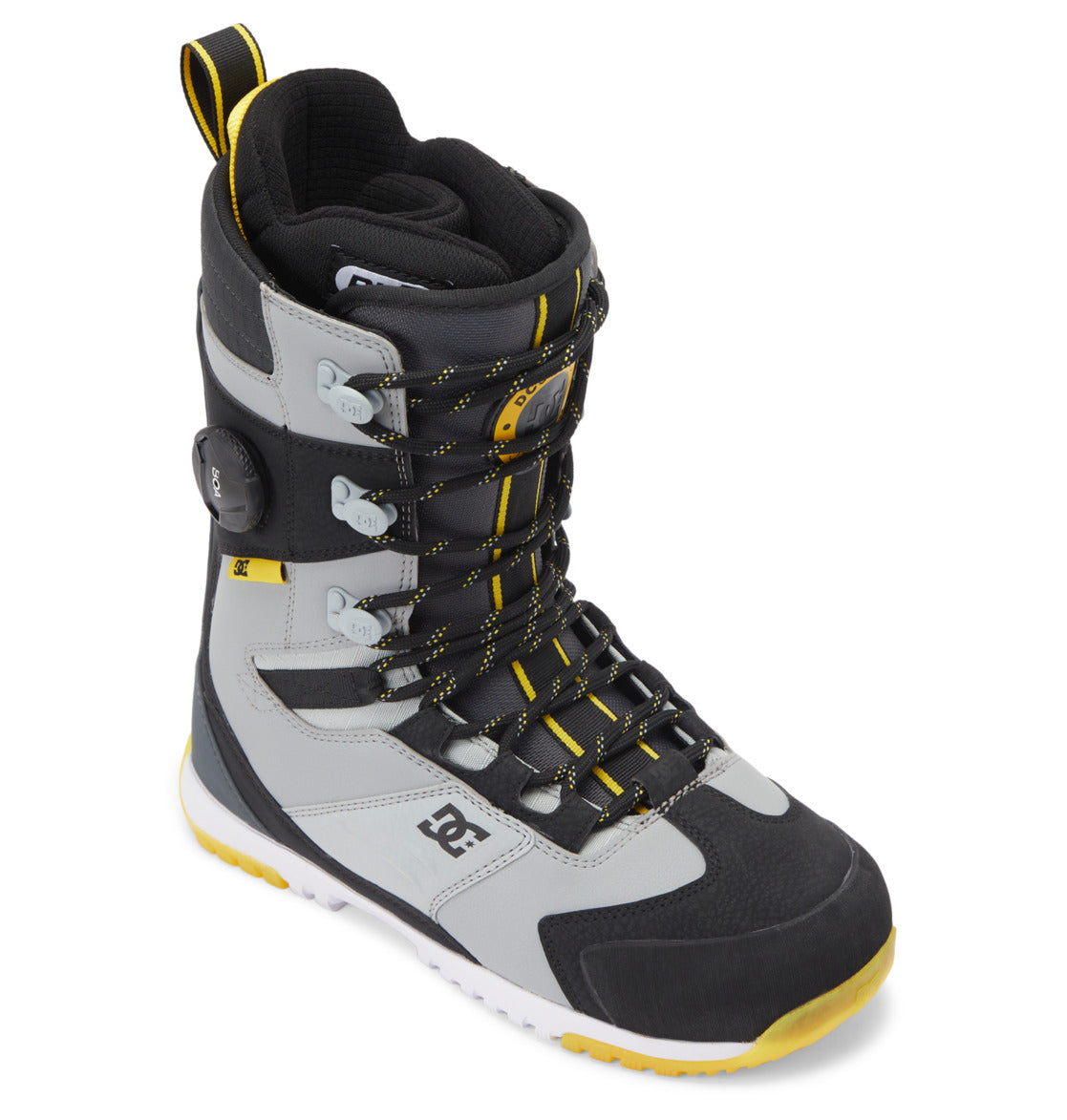 Men's Premier Hybrid BOA® Snowboard Boots - Black/Grey/Yellow | DC Shoes