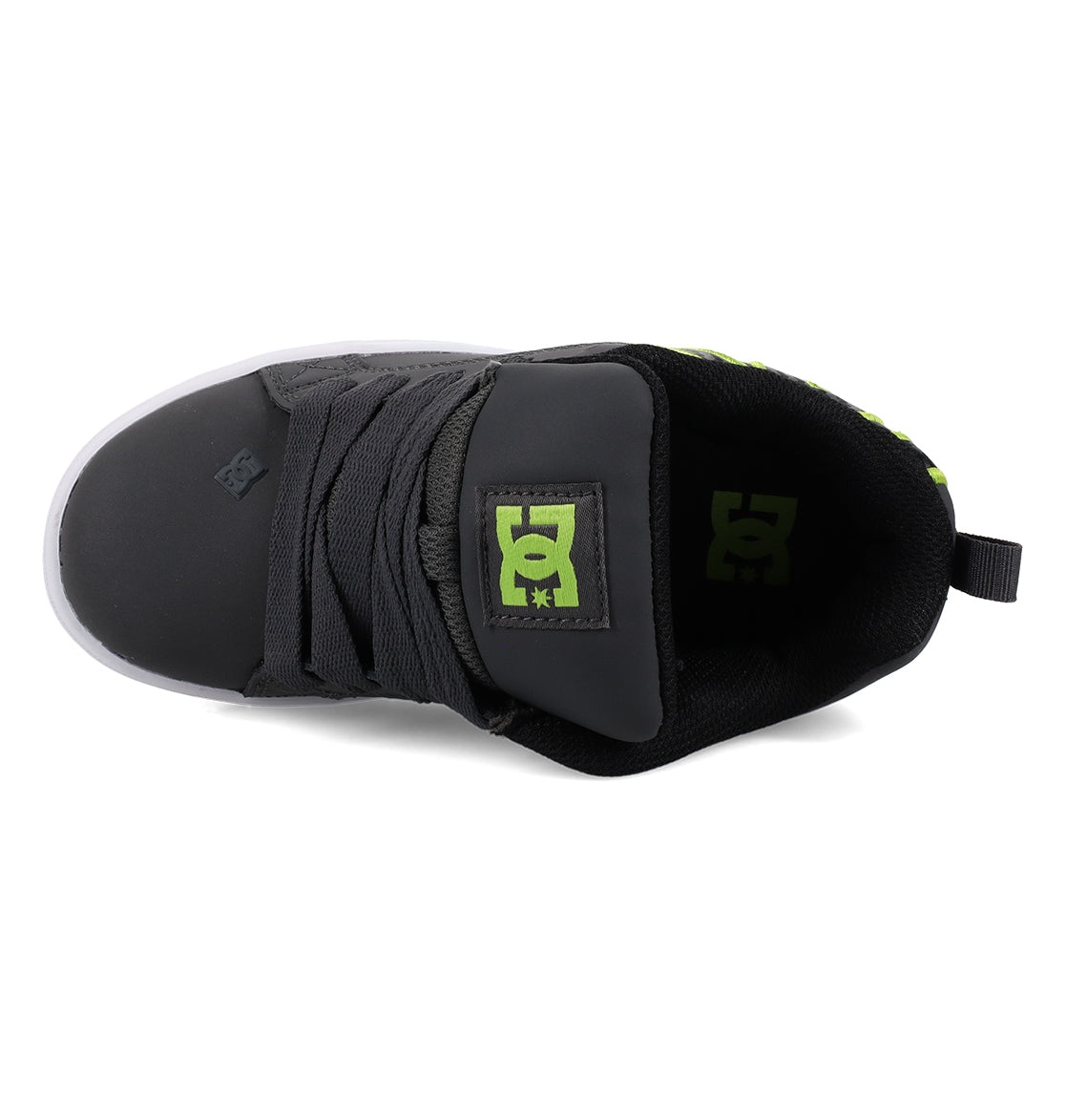 Kids' Court Graffik Shoes - Grey/Black/Green | DC Shoes
