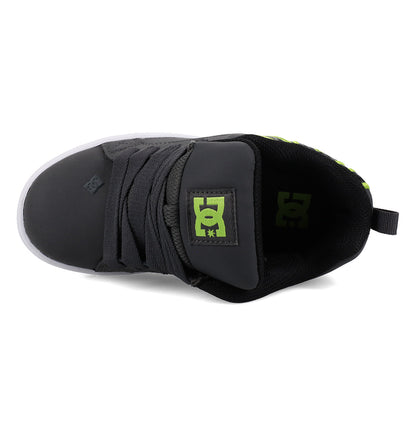 Kids' Court Graffik Shoes - Grey/Black/Green | DC Shoes