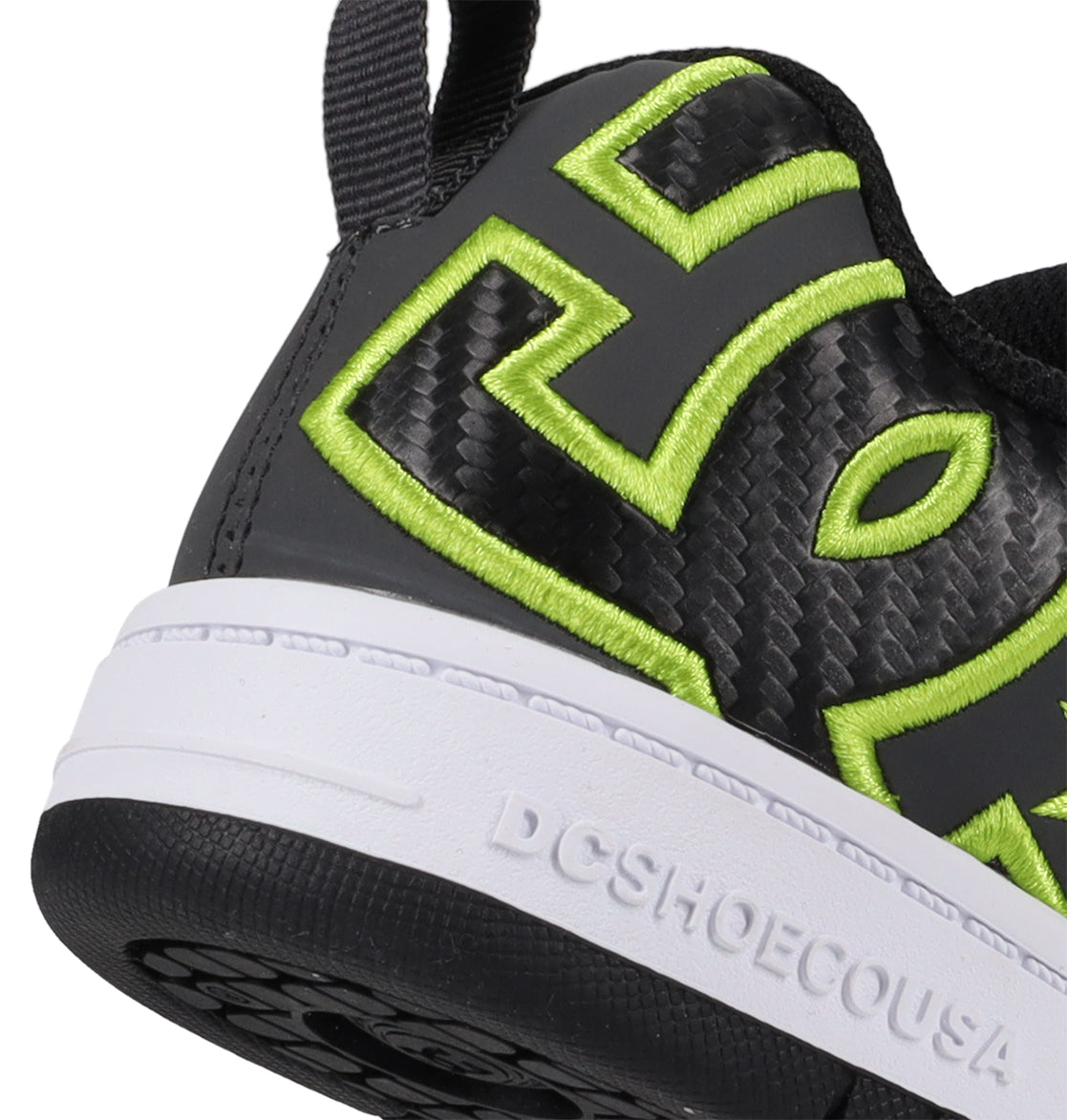 Kids' Court Graffik Shoes - Grey/Black/Green | DC Shoes