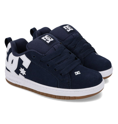 Kids' Court Graffik Shoes - Blue/White | DC Shoes