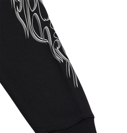 Men's Side Flame Hoodie - Black | DC Shoes