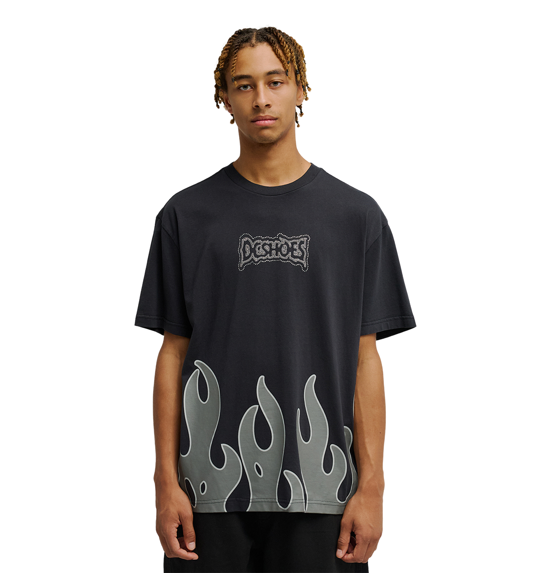 Men's DC Burning Diamonds Tee - Black 2 | DC Shoes