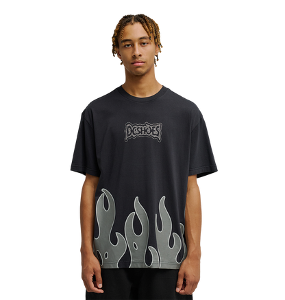 Men's DC Burning Diamonds Tee - Black 2 | DC Shoes