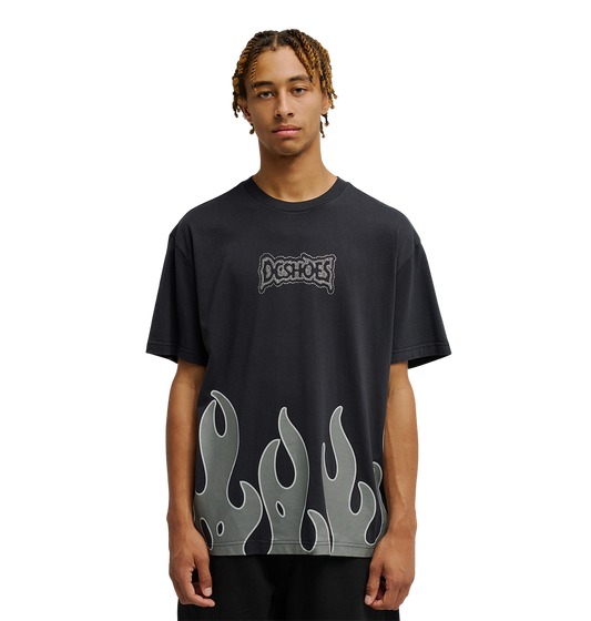 Men's DC Burning Diamonds Tee - Black 2 | DC Shoes