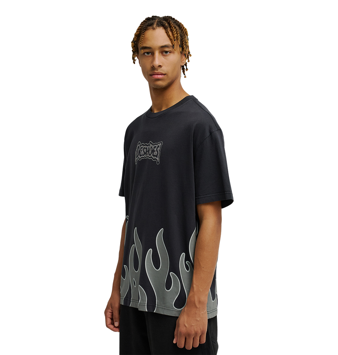 Men's DC Burning Diamonds Tee - Black 2 | DC Shoes
