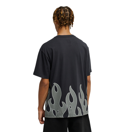 Men's DC Burning Diamonds Tee - Black 2 | DC Shoes