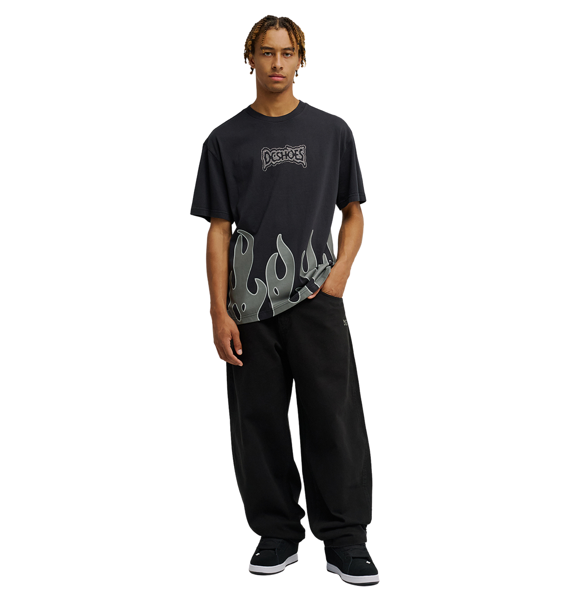 Men's DC Burning Diamonds Tee - Black 2 | DC Shoes