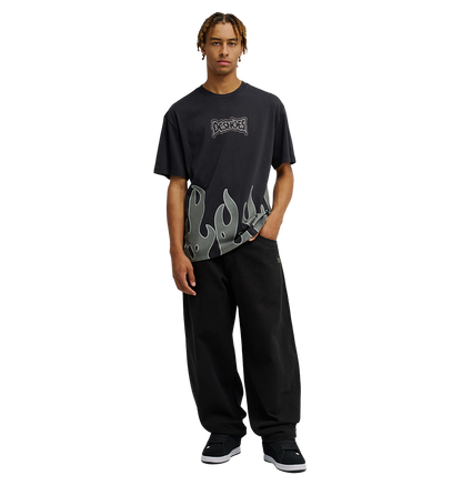 Men's DC Burning Diamonds Tee - Black 2 | DC Shoes