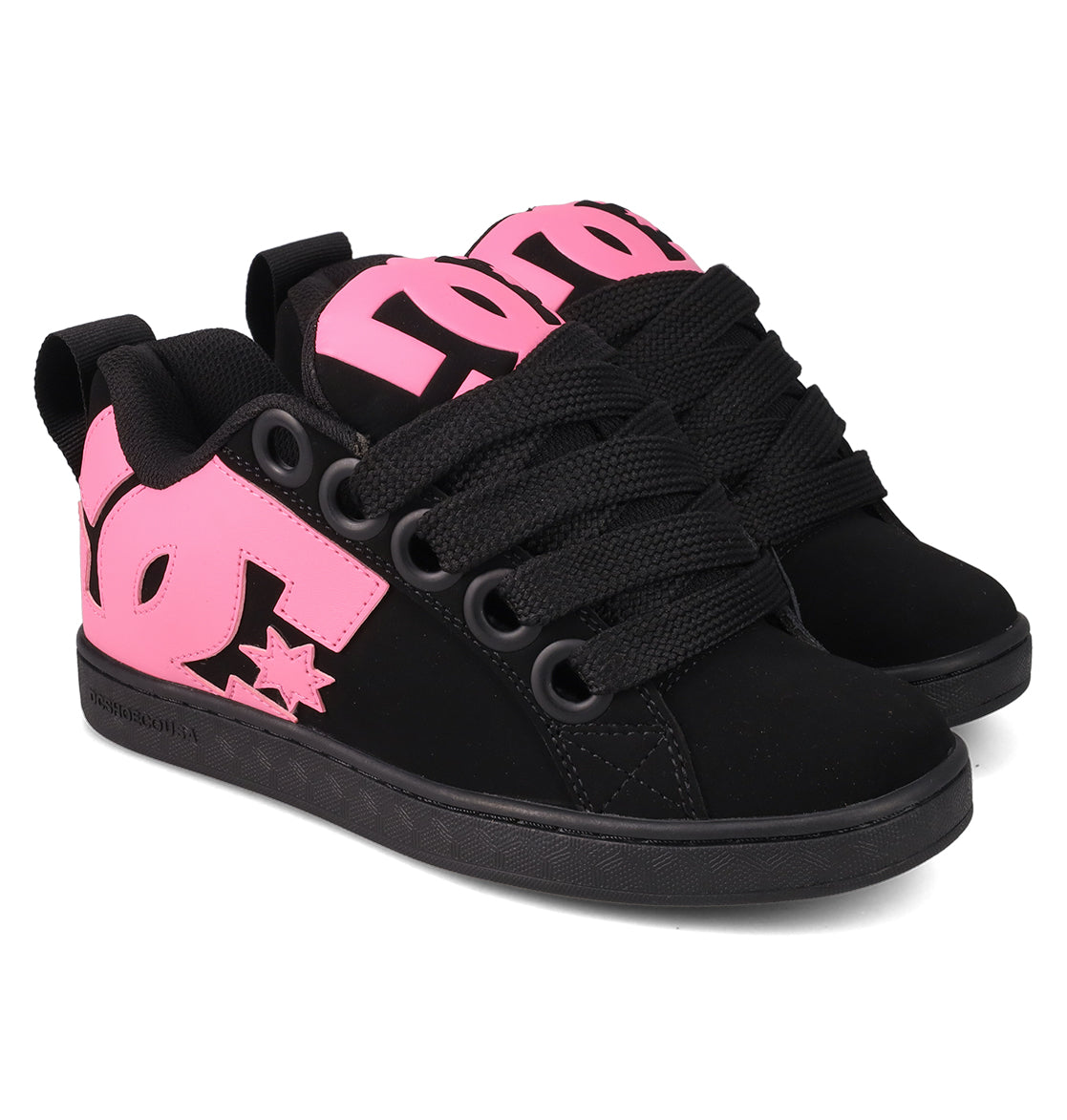 Women's Court Graffik Puff Shoes - Black/Pink | DC Shoes