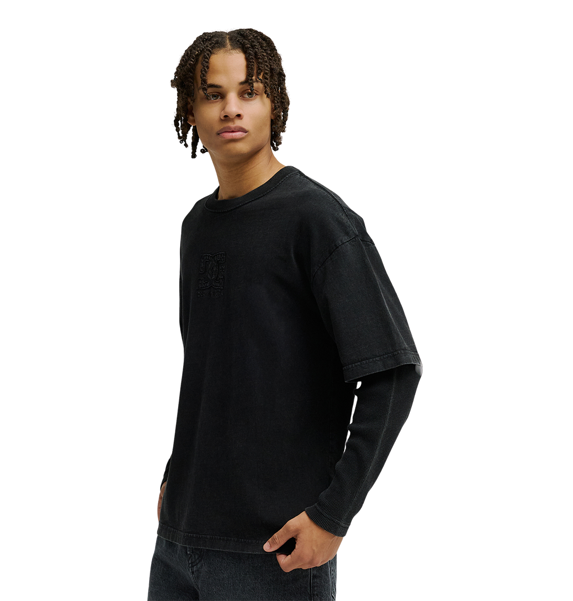 Men's DC Twofer Long Sleeve - Black | DC Shoes