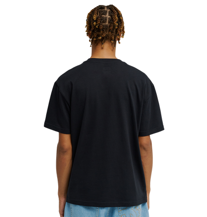 Men's DC Side Flame Tee - Black | DC Shoes