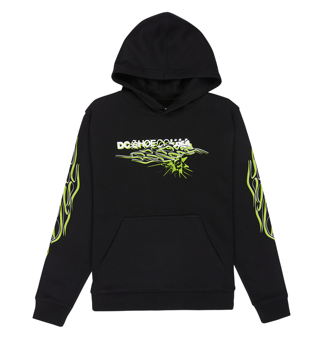 Kids' Side Flame Hoodie - Black | DC Shoes