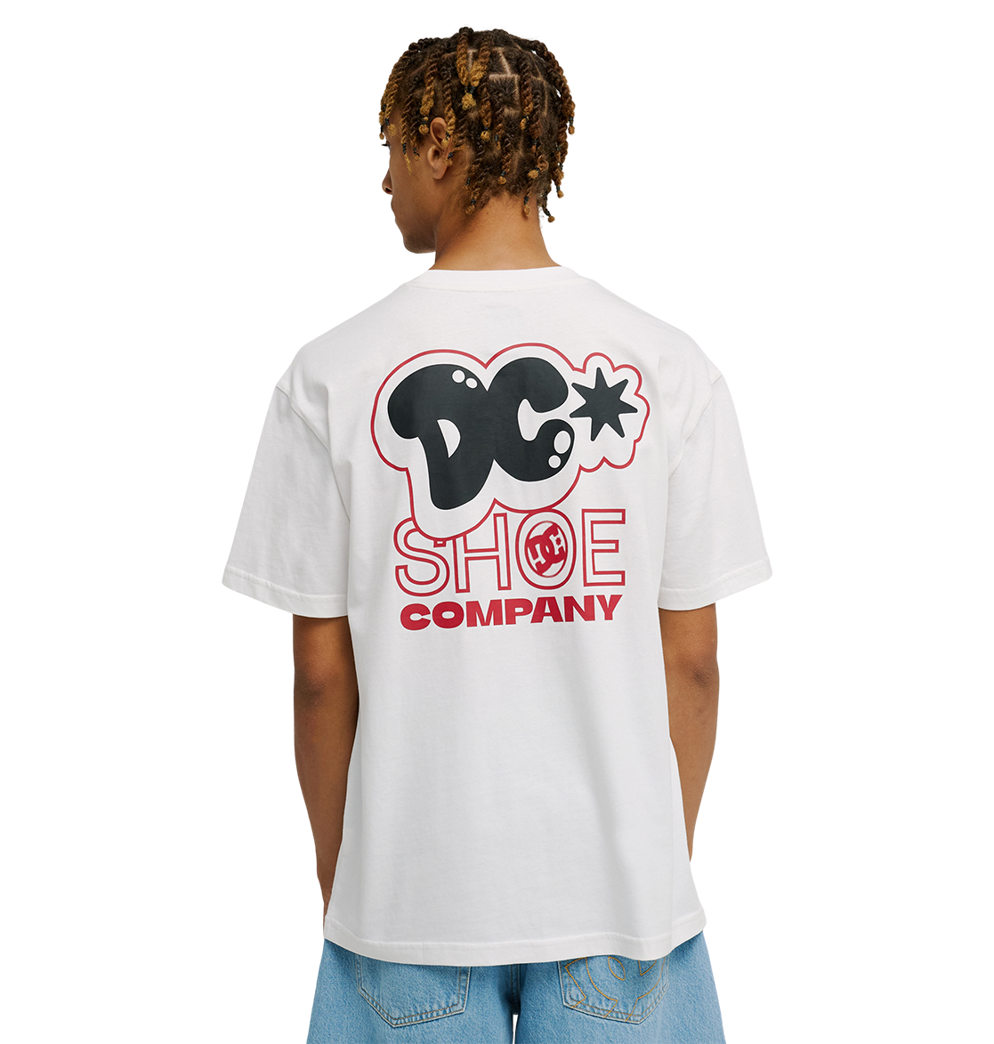 Men's DC Side Flame Tee - White | DC Shoes