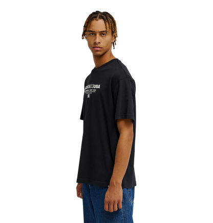 Men's DC Heritage Font Tee - Black | DC Shoes